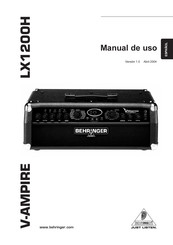 Behringer V-AMPIRE LX1200H Manual De Uso