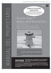 Intex Krystal Clear 602G Manual Del Propietário