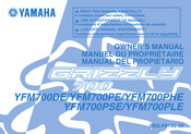 Yamaha grizzly 700 Serie Manual Del Propietário