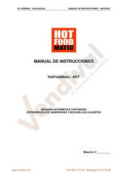 HotFoodMatic MXT Manual De Instrucciones