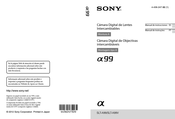 Sony SLT-A99 Manual De Instrucciones