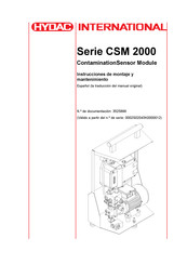 Hydac CSM 2000 Serie Instrucciones De Servicio Y Mantenimiento