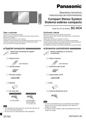 Panasonic SC-HC4 Instrucciones De Funcionamiento