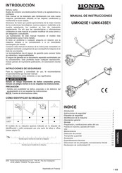 Honda UMK425E1 Manual De Instrucciones