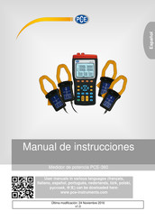 PCE Instruments PCE-360 Manual De Instrucciones