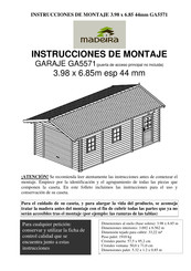 Madeira GARAJE GA5571 Instrucciones De Montaje