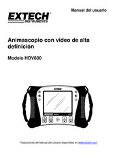 Extech Instruments HDV600 Manual Del Usuario