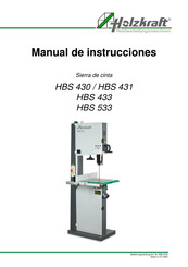 holzkraft HBS 433 Manual De Instrucciones