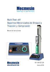 Mecmesin MultiTest-dV Manual De Instrucciones