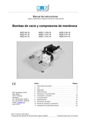 KNF LAB N026.1.2 AT.18 Manual De Instrucciones