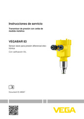 Vega VEGABAR 83 Instrucciones De Servicio