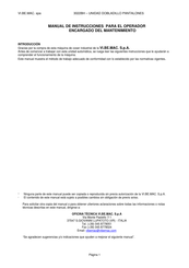 Vi.Be.Mac 3022BH Manual De Instrucciones Para El Operador Encargado Delmantenimiento