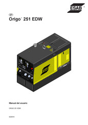 ESAB Origo 251 EDW Manual Del Usuario