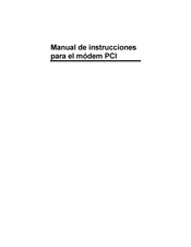 PCI V.92 Manual De Instrucciones