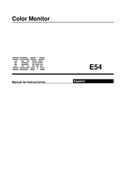 IBM E54 Manual De Instrucciones