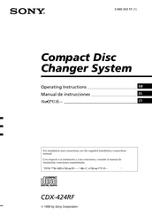 Sony CDX-424RF Manual De Instrucciones