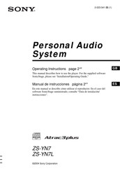 Sony Atrac3plus ZS-YN7 Manual De Instrucciones