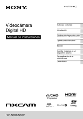 Sony NXCAM HXR-NX30E Manual De Instrucciones