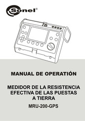 Sonel MRU-200 Manual De Operation