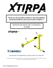 Innova XTIRPA IN-8008 Manual De Instrucciones