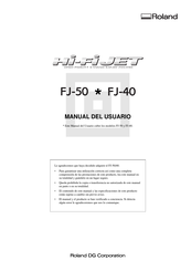 Roland FJ-40 Manual Del Usuario