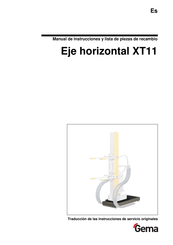 Gema XT11 Manual De Instrucciones Y Lista De Piezas De Recambio