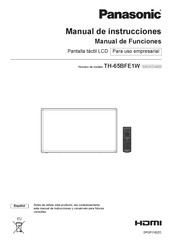 Panasonic TH-65BFE1W Manual De Instrucciones