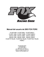 Fox FLOAT 80RLC Manual Del Usuario