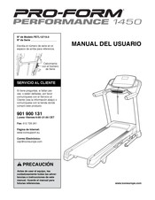 Pro-Form Performance 1450 Manual Del Usuario