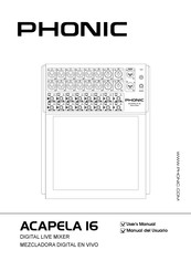 Phonic ACAPELA 16 Manual Del Usuario