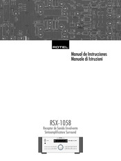 Rotel RSX-1058 Manual De Instrucciones