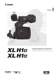 Canon XL H1S Manual De Instrucciones