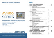 Archos AV400 Serie Manual Del Usuario