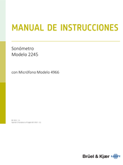 BRUEL & KJAER 4966 Manual De Instrucciones