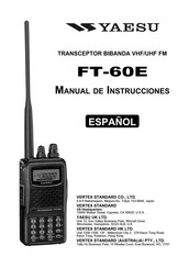 Yaesu FT-60E Manual De Instrucciones