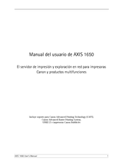 Canon AXIS 1650 Manual Del Usuario