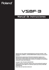 Roland VS8F-3 Manual De Instrucciones