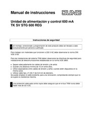 June TK SV STG 600 REG Manual De Instrucciones