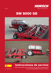 horsch SW 8000 SD Instrucciones De Servicio