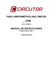 Circutor M80430 Manual De Instrucciones