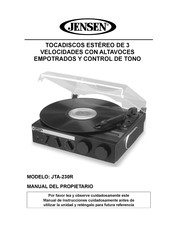 Jensen JTA-230R Manual Del Propietário