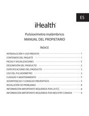 iHealth PO3 Manual Del Propietário