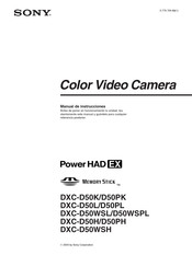 Sony DXC-D50H Manual De Instrucciones