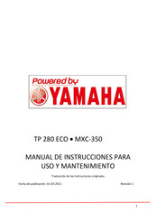 Yamaha Camisa TP 280 ECO Manual De Instrucciones