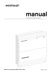 Weishaupt WCM-COM 1.0 home Instrucciones De Montaje