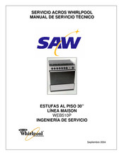 Whirlpool WEB510P Manual De Servicio