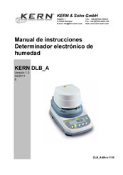 KERN DLB 160-3A Manual De Instrucciones