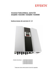 Effekta ES3300 Instrucciones De Servicio