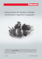 Miele KFN 14827 SDE ed/cs Instrucciones De Manejo