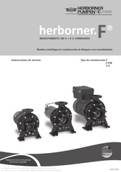 HERBORNER pumpentechnik F-PM Serie Instrucciones De Servicio